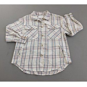 Ashley by 26 International Size LARGE Women Plaid Flannel Shacket Outerwear NWT